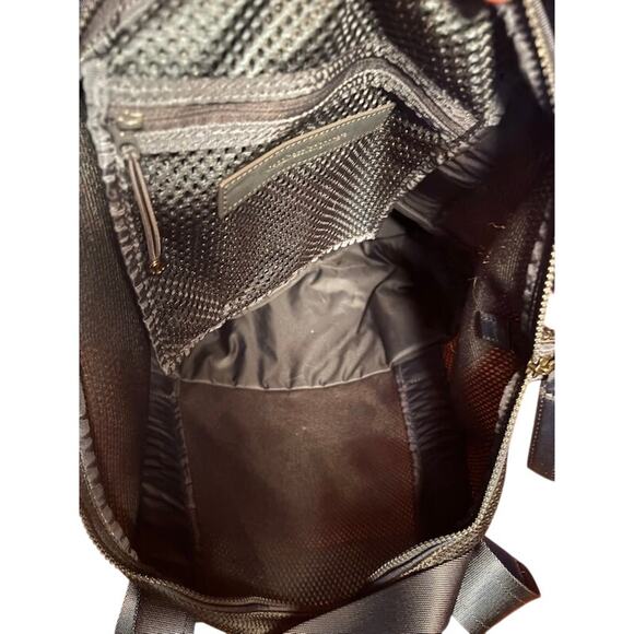 Lululemon Hot Mesh Tote bag Navy Blue Gym Beach Commuter Travel  large handbag - Picture 5 of 14